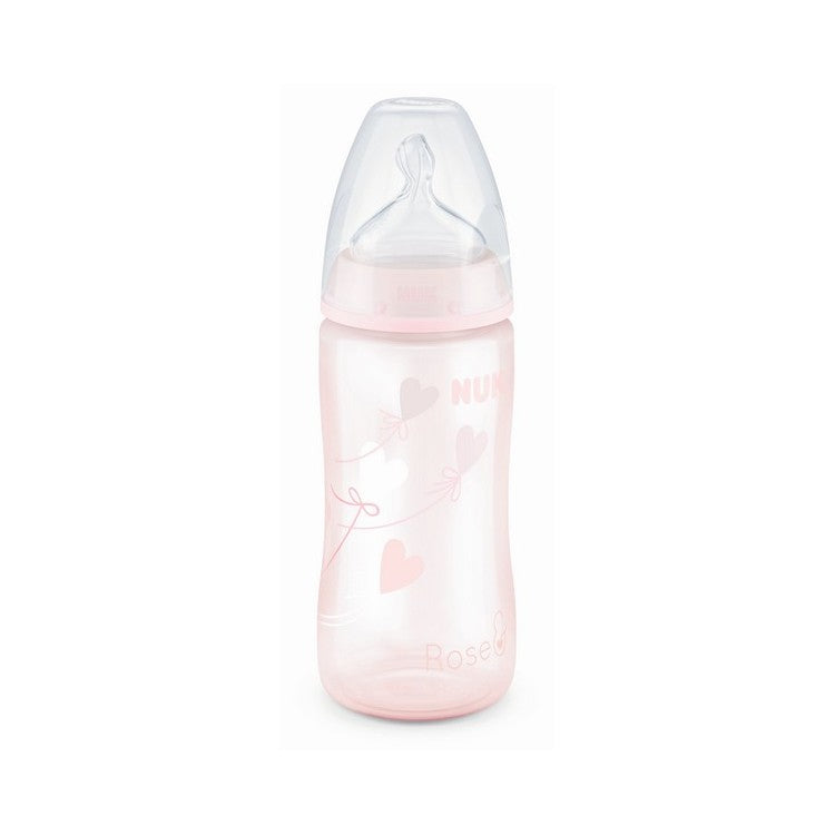 Nuk First Choice Baby Bottle PP _Tetina Slow_ Pink_0-6M - 300ml - Healtsy