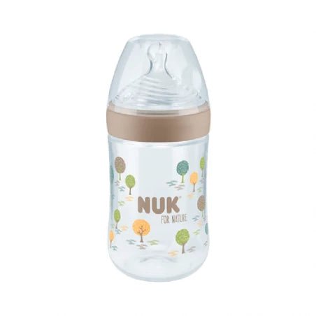 Nuk Nature Baby Bottle Temperature Indicator_ Size. M _ Beige - 260ml – Buy Now at Healtsy
