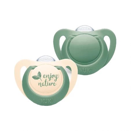 Nuk Nature Pacifier Silicone_ Size 1_ 0 - 6M_Green (x2 units) – Buy Now at Healtsy