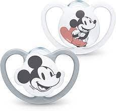 Nuk Space Disney Mickey Silicone Pacifier_ 18 - 36M (x2 units) – Buy Now at Healtsy