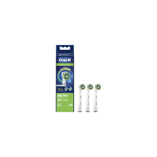 Oral B Cross Action Electric Toothbrush Refill (x3 units) - Healtsy