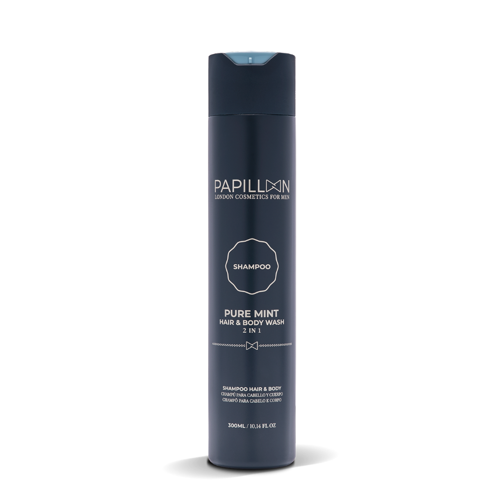Papillon Pure Mint Hair / Beard Shampoo - 300ml - Healtsy