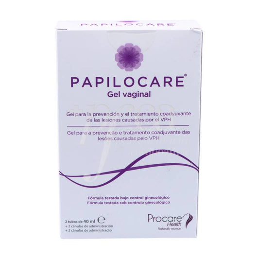 Papilocare Gel Vaginal Cannula - 40ml (X2 units) - Healtsy