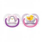 Philips Avent Pacifier_Ultra Air_Animais _0-6M_Girl (x2 units) - Healtsy