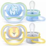 Philips Avent Pacifier_ Ultra Air_ Decorated_ 0-6M_ Boy (x2 units) - Healtsy