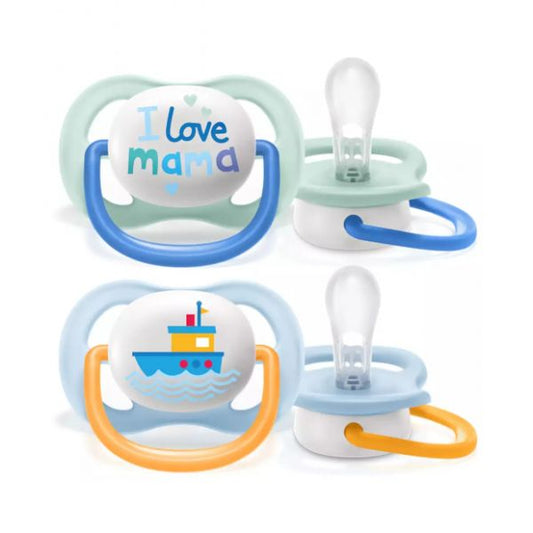 Philips Avent Pacifier_Ultra Air_ Happy_ 0-6M_ Boy (x2 units) - Healtsy