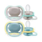 Philips Avent Pacifier_ Ultra Air_ 18M+_ Neutral (x2 pacifiers) - Healtsy