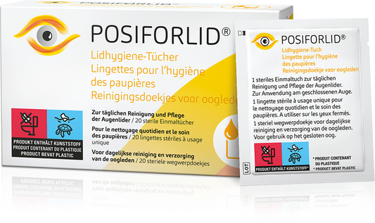 Posiforlid Eyelid Hygiene (x20 wipes) - Healtsy