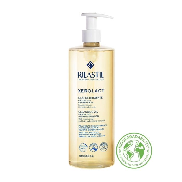 Rilastil Xerolact Cleansing Oil - 750ml - Healtsy