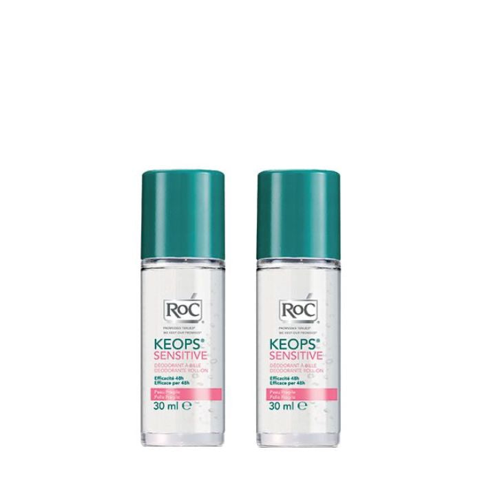 Roc Keops Sensitive Deodorant for sensitive skin 48h - 30ml (DUO with discount) - Healtsy