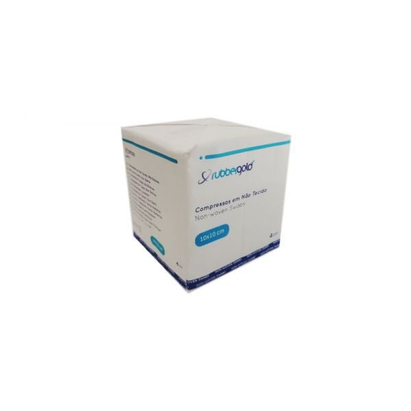 Rubbergold Non Woven Compress - 10X10cm (x100 units) – Buy Now at Healtsy