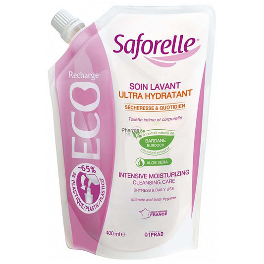 Saforelle Soin Ultra Moisturizing Wash Eco Refill - 400ml – Buy Now at Healtsy