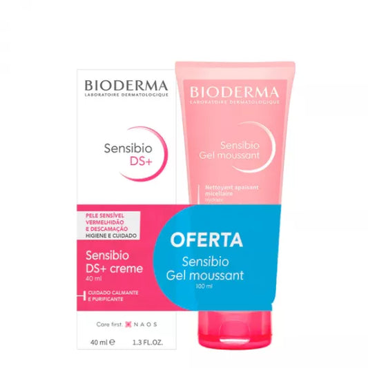 Sensibio Bioderma DS Cream - 40ml + Offer Gel Moussant - 100ml - Healtsy