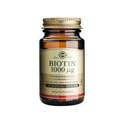 Solgar Biotin - 1000 mcg (x50 softgels) – Buy Now at Healtsy