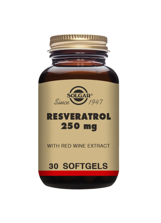 Solgar Resveratrol - 250mg (x30 tablets) - Healtsy
