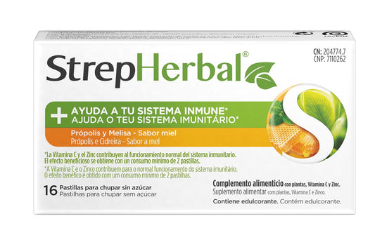 Strepherbal Propolis Honey Cider (x16 tablets) - Healtsy