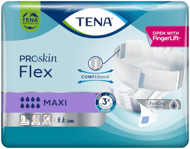 Tena Flex Maxi Extra Large Diapers (x21 units) – Buy Now at Healtsy