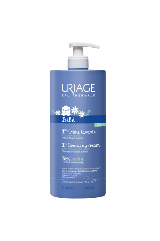 Uriage Baby Cleansing Cream - 1L - Healtsy